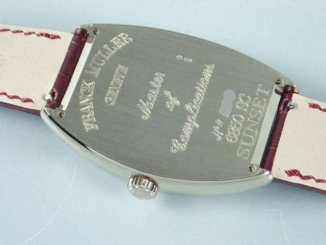 フランクミュラー トノウ Ref.6850SCSUN シルバーギョウシェ文字盤 中古 tonneau-curvex-4