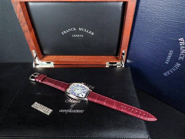 フランクミュラー トノウ Ref.6850SCSUN シルバーギョウシェ文字盤 中古 tonneau-curvex-4