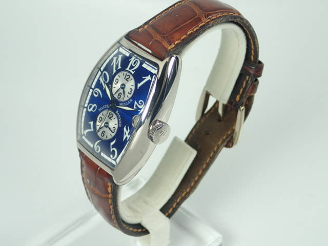 フランクミュラー トノウカーベックス Ref.5850MB ブルー/シルバー文字盤 中古 tonneau-curvex-8