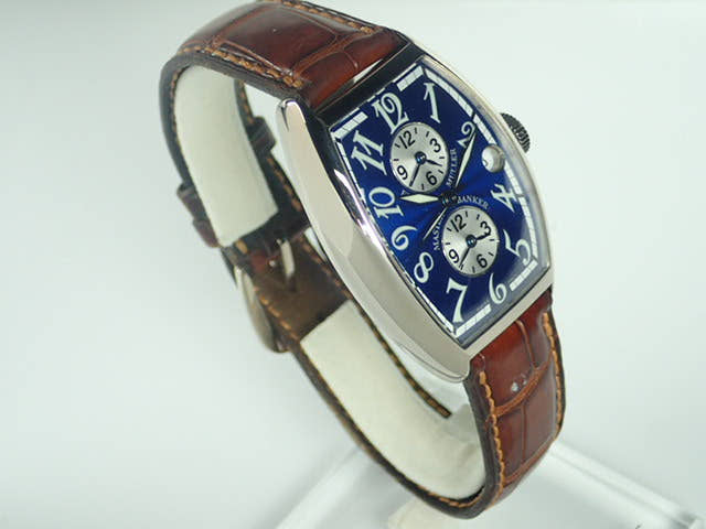 フランクミュラー トノウカーベックス Ref.5850MB ブルー/シルバー文字盤 中古 tonneau-curvex-8