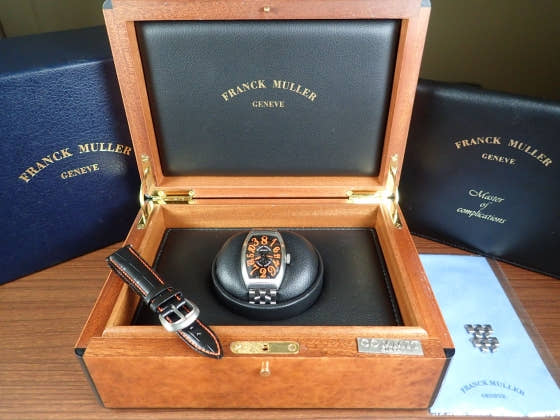 フランクミュラー トノウ Ref.5850CHJ ブラック文字盤 中古 tonneau-curvex