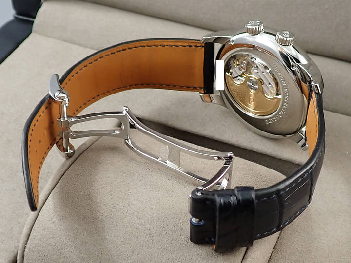 パルミジャーニフルリエ トリック エミスフェール レトログラード Ref.PFC901-1020001-300182 ブルー文字盤 中古 S247YKWK