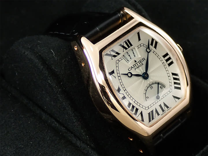 カルティエ トーチュ パワーリザーブ デイト Ref.2689G シルバー文字盤 中古 Z38H3TVH