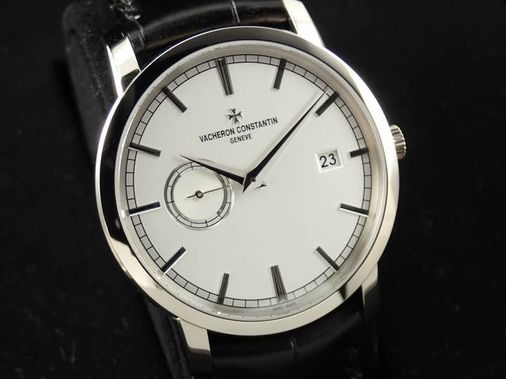 ヴァシュロンコンスタンタン トラディショナル オートマティック Ref.87172/000G-9301 シルバー文字盤 極美品 GY599OVT