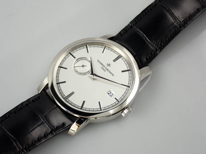 ヴァシュロンコンスタンタン トラディショナル オートマティック Ref.87172/000G-9301 シルバー文字盤 極美品 GY599OVT