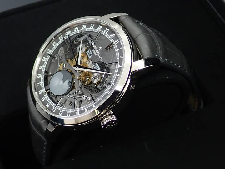 ヴァシュロンコンスタンタン トラディショナル コンプリートカレンダー オープンフェイス Ref.4020T/000G-B655 スケルトン文字盤 未使用 55T30PT0