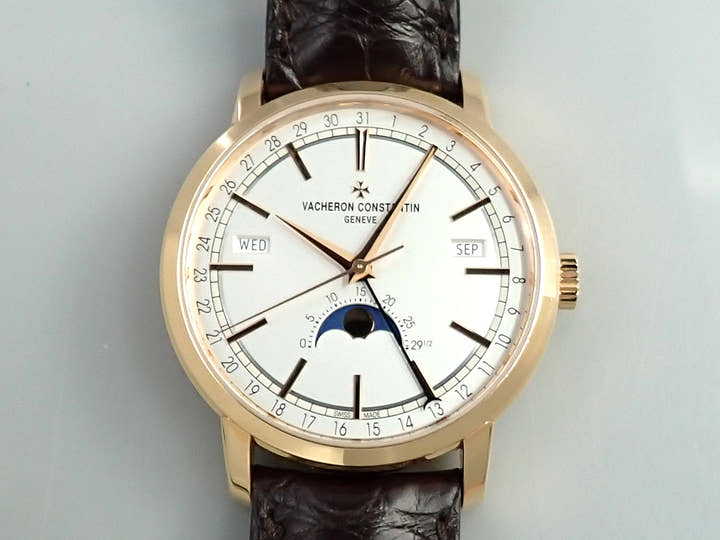 ヴァシュロンコンスタンタン トラディショナル コンプリートカレンダー Ref.4010T/000R-B344 シルバー文字盤 中古 U9843288
