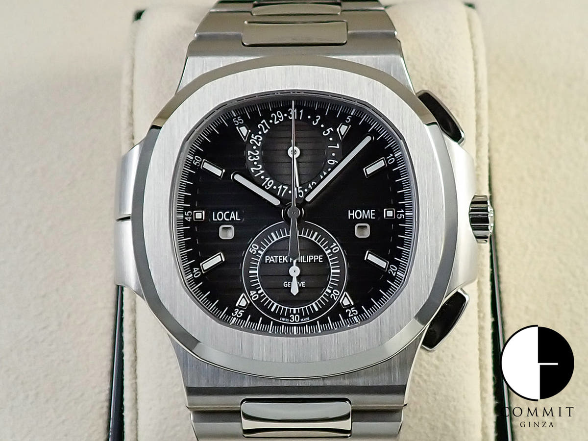 パテックフィリップ ノーチラス トラベルタイム クロノグラフ Ref.5990/1A-001 ステンレススチール ブラックグラデーション文字盤