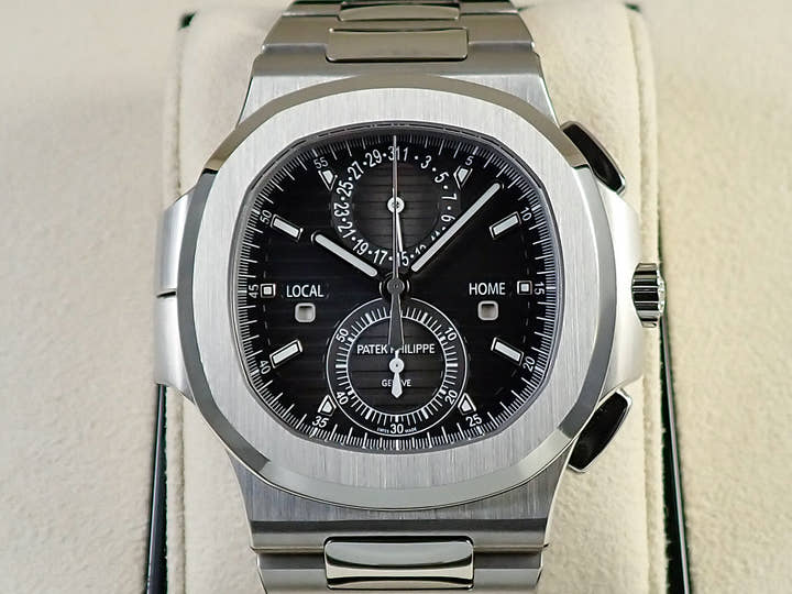 パテックフィリップ ノーチラス トラベルタイム クロノグラフ Ref.5990/1A-001 ステンレススチール ブラックグラデーション文字盤