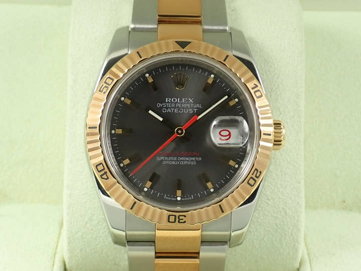 ロレックス デイトジャスト ターノグラフ Ref.116263 ステンレススチール グレー文字盤