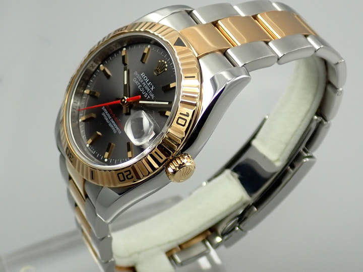 ロレックス デイトジャスト ターノグラフ Ref.116263 ステンレススチール グレー文字盤