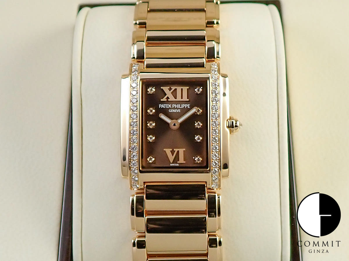 パテックフィリップ Twenty-4 Ref.4908/11R-010 ローズゴールド チョコレート文字盤