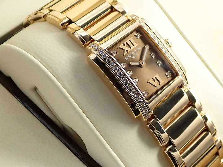 パテックフィリップ Twenty-4 Ref.4908/11R-010 ローズゴールド チョコレート文字盤