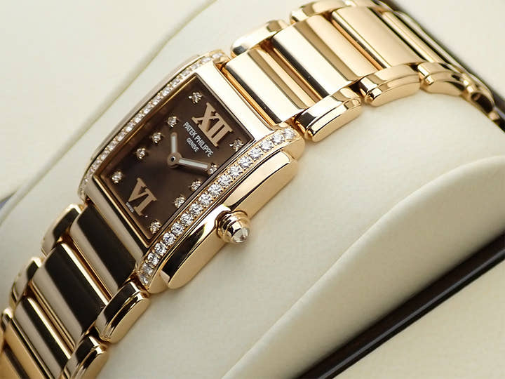 パテックフィリップ Twenty-4 Ref.4908/11R-010 ローズゴールド チョコレート文字盤