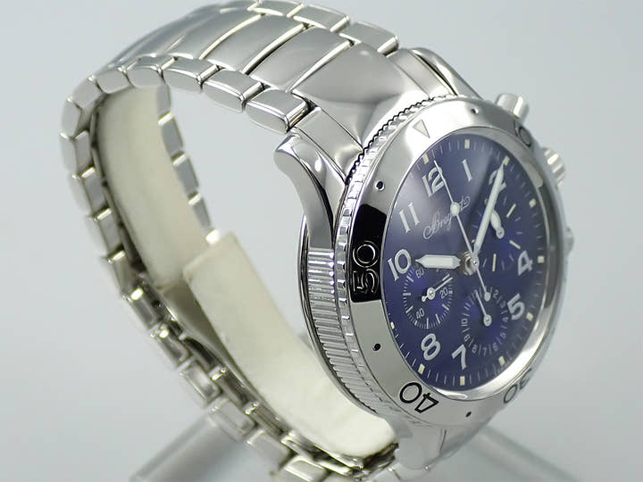 Breguet Type XX Aeronavale Ref.3807ST/J2/SW9 Blue Dial Used PL155795