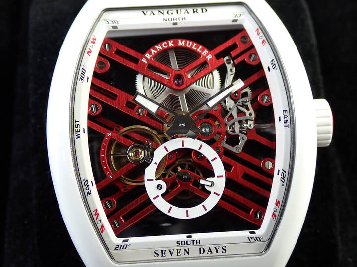 Franck Muller Vanguard Ref.V45S6SQTLTD TTBCER Skeleton Dial Good Condition J9C5R511