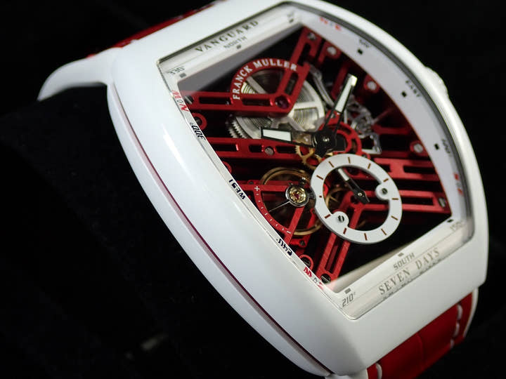 Franck Muller Vanguard Ref.V45S6SQTLTD TTBCER Skeleton Dial Good Condition J9C5R511