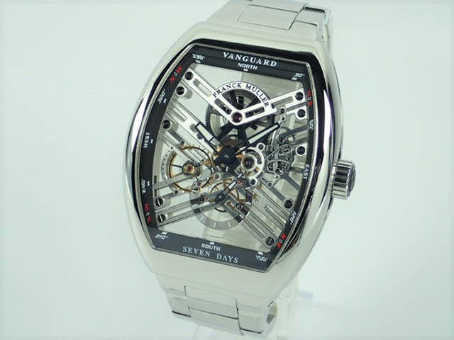 Franck Muller Vanguard Ref.V45S6SQTACNR Skeleton Dial Used Vanguard