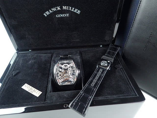 Franck Muller Vanguard Ref.V45S6SQTACNR Skeleton Dial Used Vanguard