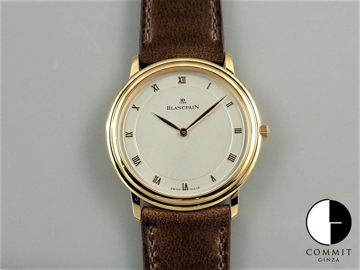 ブランパン ヴィルレ ウルトラスリム Ref.B0021-3318-55 シルバー文字盤 中古 2A8K5894