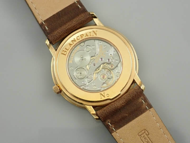 ブランパン ヴィルレ ウルトラスリム Ref.B0021-3318-55 シルバー文字盤 中古 2A8K5894