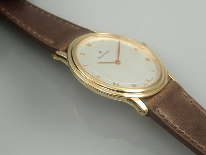 ブランパン ヴィルレ ウルトラスリム Ref.B0021-3318-55 シルバー文字盤 中古 2A8K5894