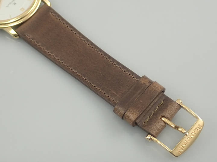 ブランパン ヴィルレ ウルトラスリム Ref.B0021-3318-55 シルバー文字盤 中古 2A8K5894