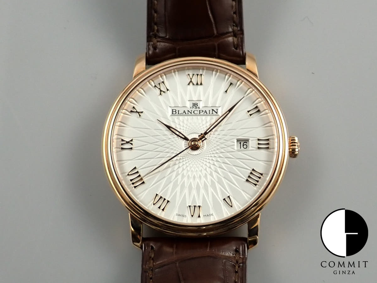 ブランパン ヴィルレ ウルトラスリム Ref.6651C-3642-55A スタンプドオパリン文字盤 中古 VJ70Z35M