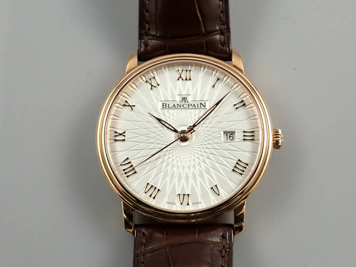 ブランパン ヴィルレ ウルトラスリム Ref.6651C-3642-55A スタンプドオパリン文字盤 中古 VJ70Z35M