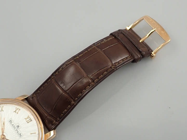 ブランパン ヴィルレ ウルトラスリム Ref.6651C-3642-55A スタンプドオパリン文字盤 中古 VJ70Z35M