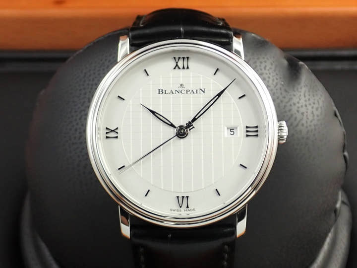 ブランパン ヴィルレ ウルトラスリム Ref.6651-1143-55B ホワイト文字盤 美品 44WVLCRJ