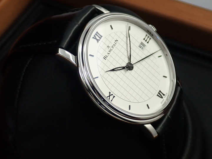 ブランパン ヴィルレ ウルトラスリム Ref.6651-1143-55B ホワイト文字盤 美品 44WVLCRJ