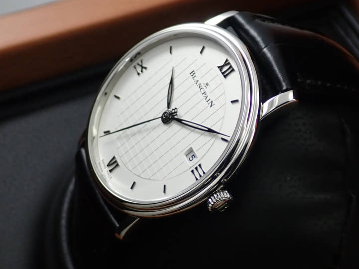 ブランパン ヴィルレ ウルトラスリム Ref.6651-1143-55B ホワイト文字盤 美品 44WVLCRJ