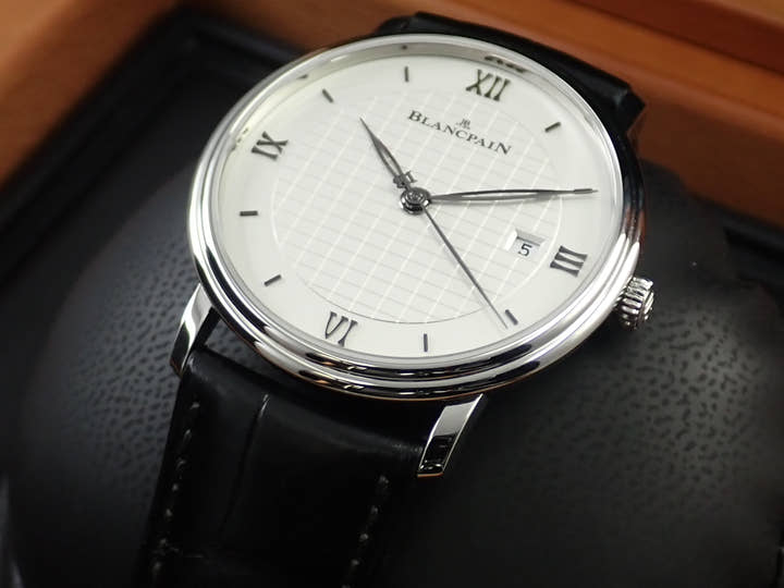 ブランパン ヴィルレ ウルトラスリム Ref.6651-1143-55B ホワイト文字盤 美品 44WVLCRJ
