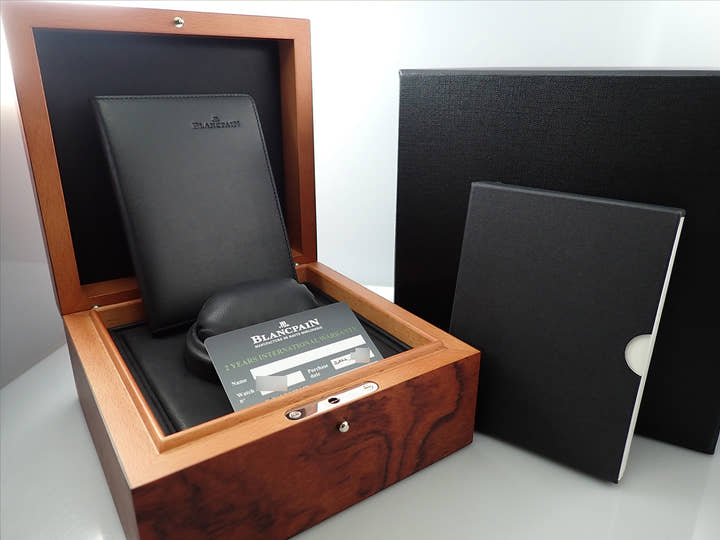 ブランパン ヴィルレ コンプリート カレンダー Ref.6654-3640-55B ブルー文字盤 美品 6FFC6902