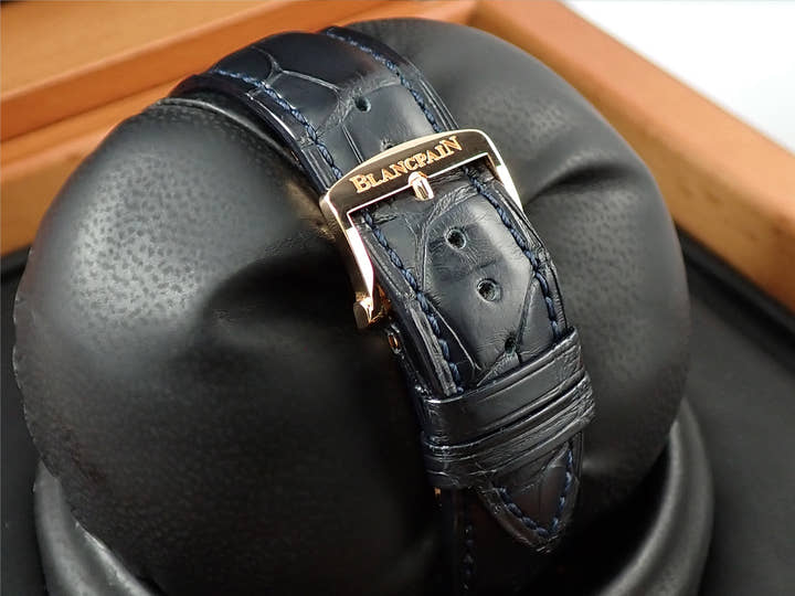 ブランパン ヴィルレ コンプリート カレンダー Ref.6654-3640-55B ブルー文字盤 美品 6FFC6902