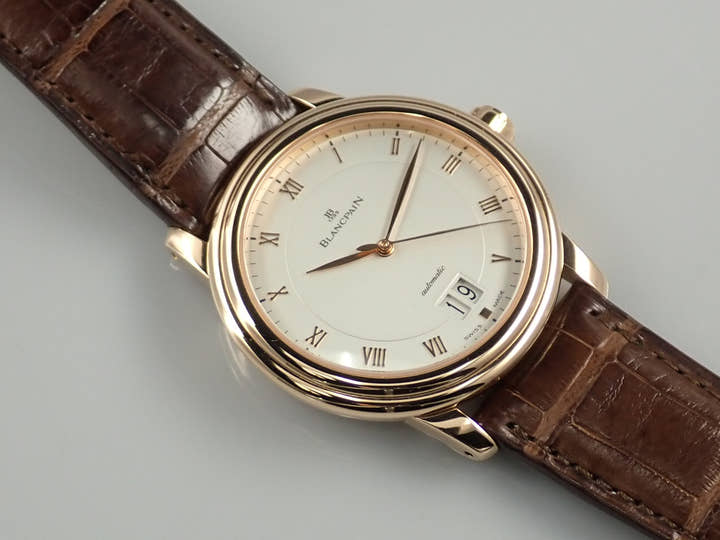 ブランパン ヴィルレ ダブルウィンドウ Ref.6850-3642-55 ホワイト文字盤 中古 LLM8ZHZR