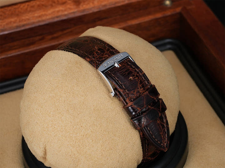 ブランパン ヴィルレ スプリットセコンド クロノグラフ Ref.1186-3427-55 PT ホワイト文字盤 中古 8AZ2066Z