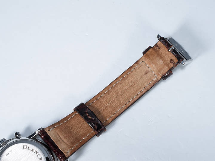 ブランパン ヴィルレ スプリットセコンド クロノグラフ Ref.1186-3427-55 PT ホワイト文字盤 中古 8AZ2066Z