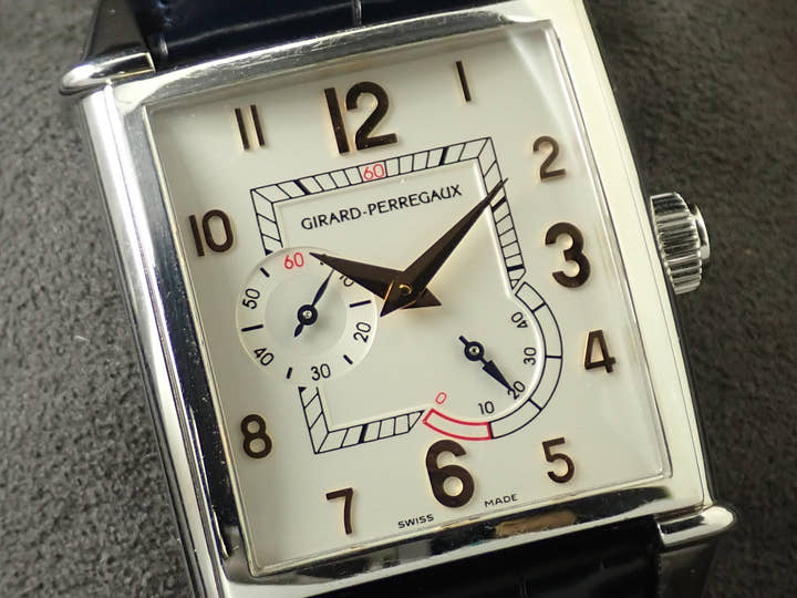 ジラールペルゴ ヴィンテージ1945 Ref.25850-11-113-BAEA シルバー文字盤 中古 CP900522