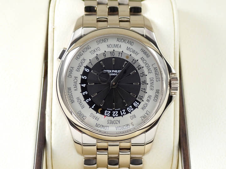 パテックフィリップ コンプリケーション ワールドタイム Ref.5130/1G-011 ホワイトゴールド ブラック文字盤