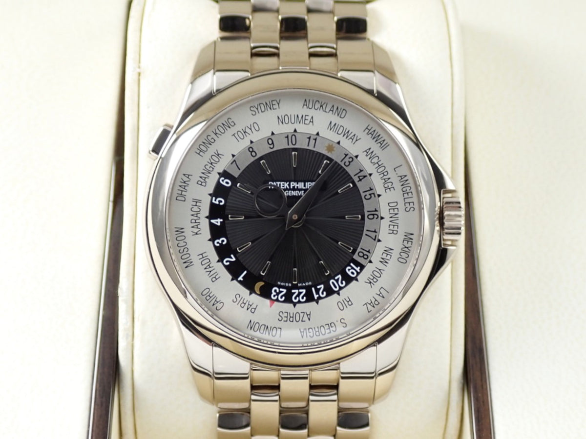 パテックフィリップ コンプリケーション ワールドタイム Ref.5130/1G-011 ホワイトゴールド ブラック文字盤