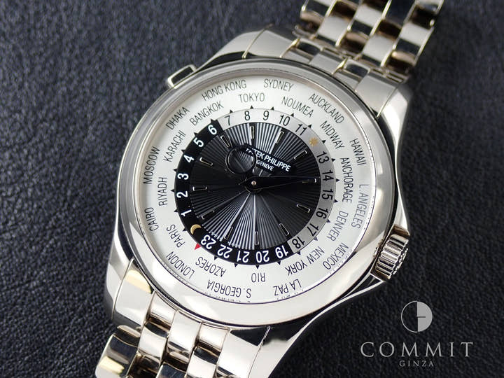 パテックフィリップ コンプリケーション ワールドタイム Ref.5130/1G-011 ホワイトゴールド ブラック文字盤