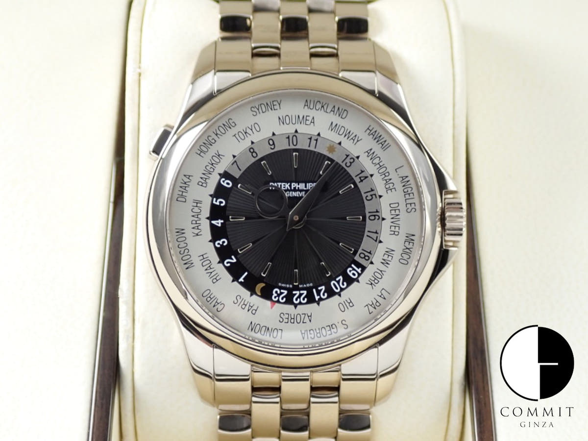 パテックフィリップ コンプリケーション ワールドタイム Ref.5130/1G-011 ホワイトゴールド ブラック文字盤
