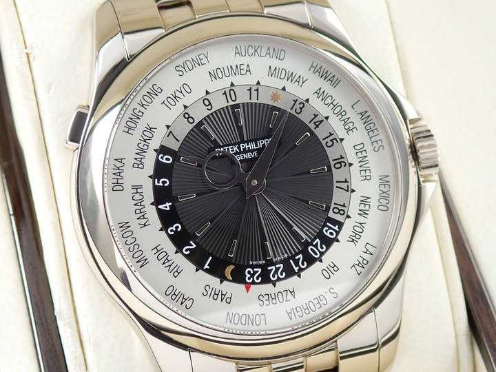 パテックフィリップ コンプリケーション ワールドタイム Ref.5130/1G-011 ホワイトゴールド ブラック文字盤