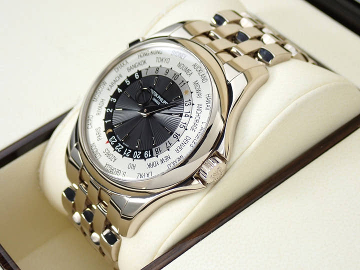 パテックフィリップ コンプリケーション ワールドタイム Ref.5130/1G-011 ホワイトゴールド ブラック文字盤