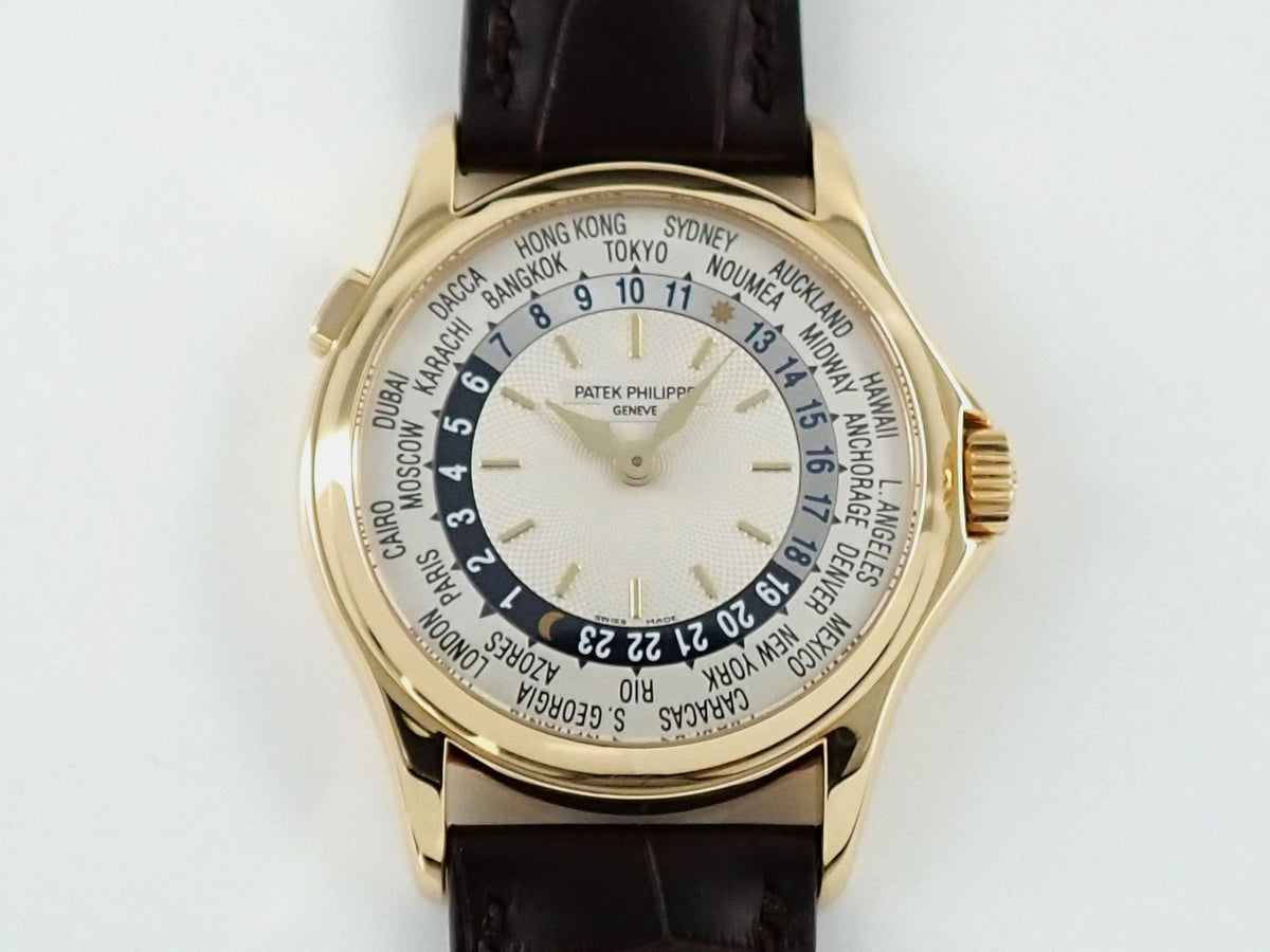 パテックフィリップ コンプリケーション ワールドタイム Ref.5110J-001 イエローゴールド シルバー文字盤