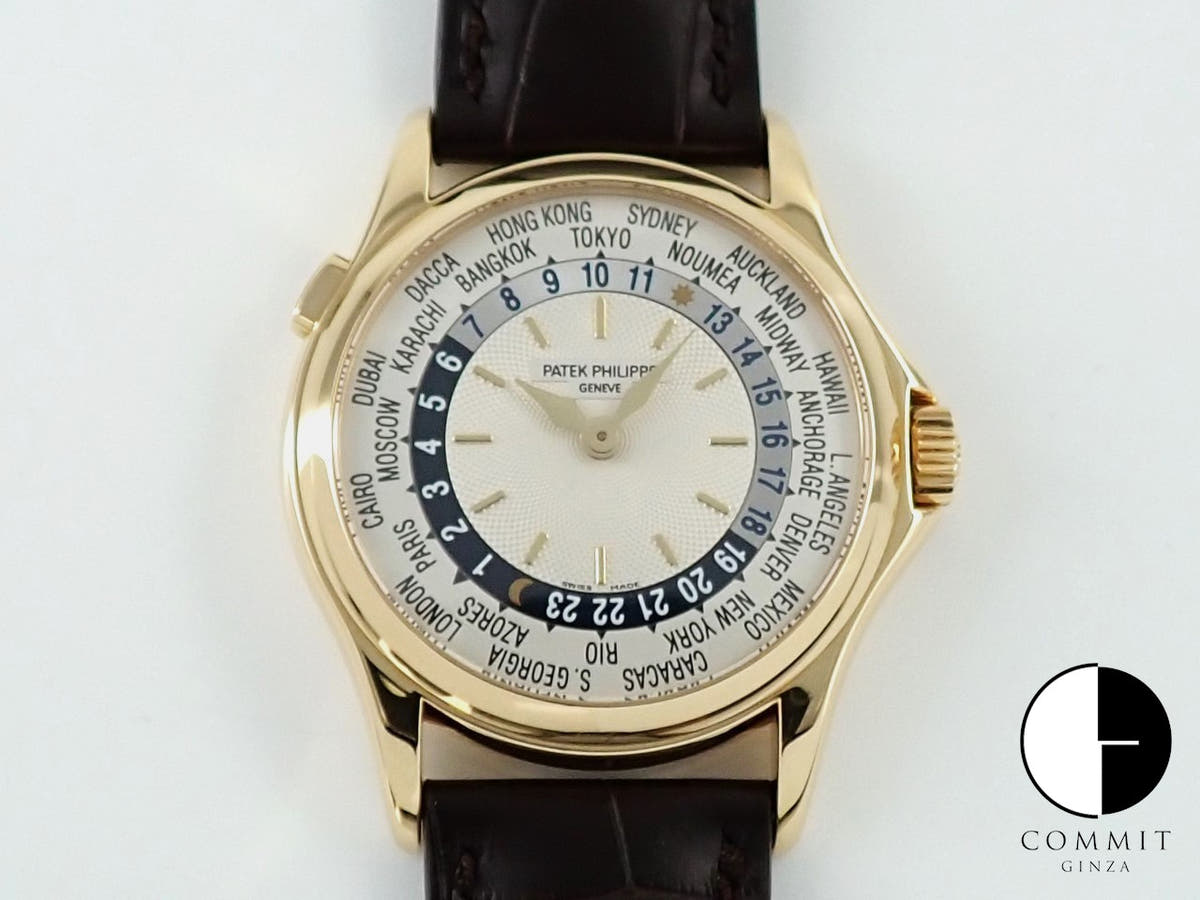 パテックフィリップ コンプリケーション ワールドタイム Ref.5110J-001 イエローゴールド シルバー文字盤