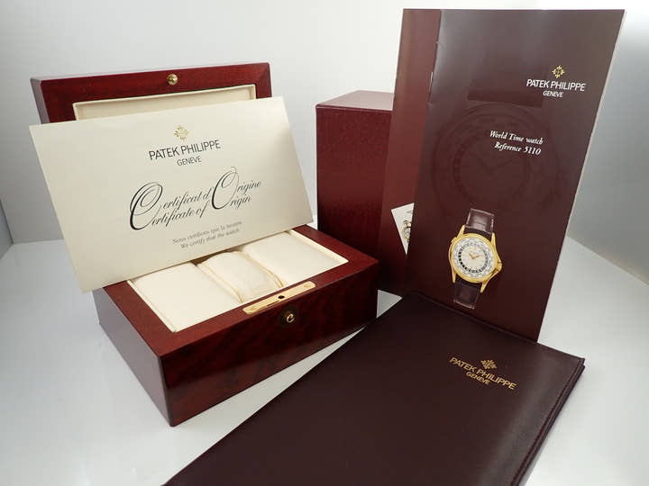 パテックフィリップ コンプリケーション ワールドタイム Ref.5110J-001 イエローゴールド シルバー文字盤