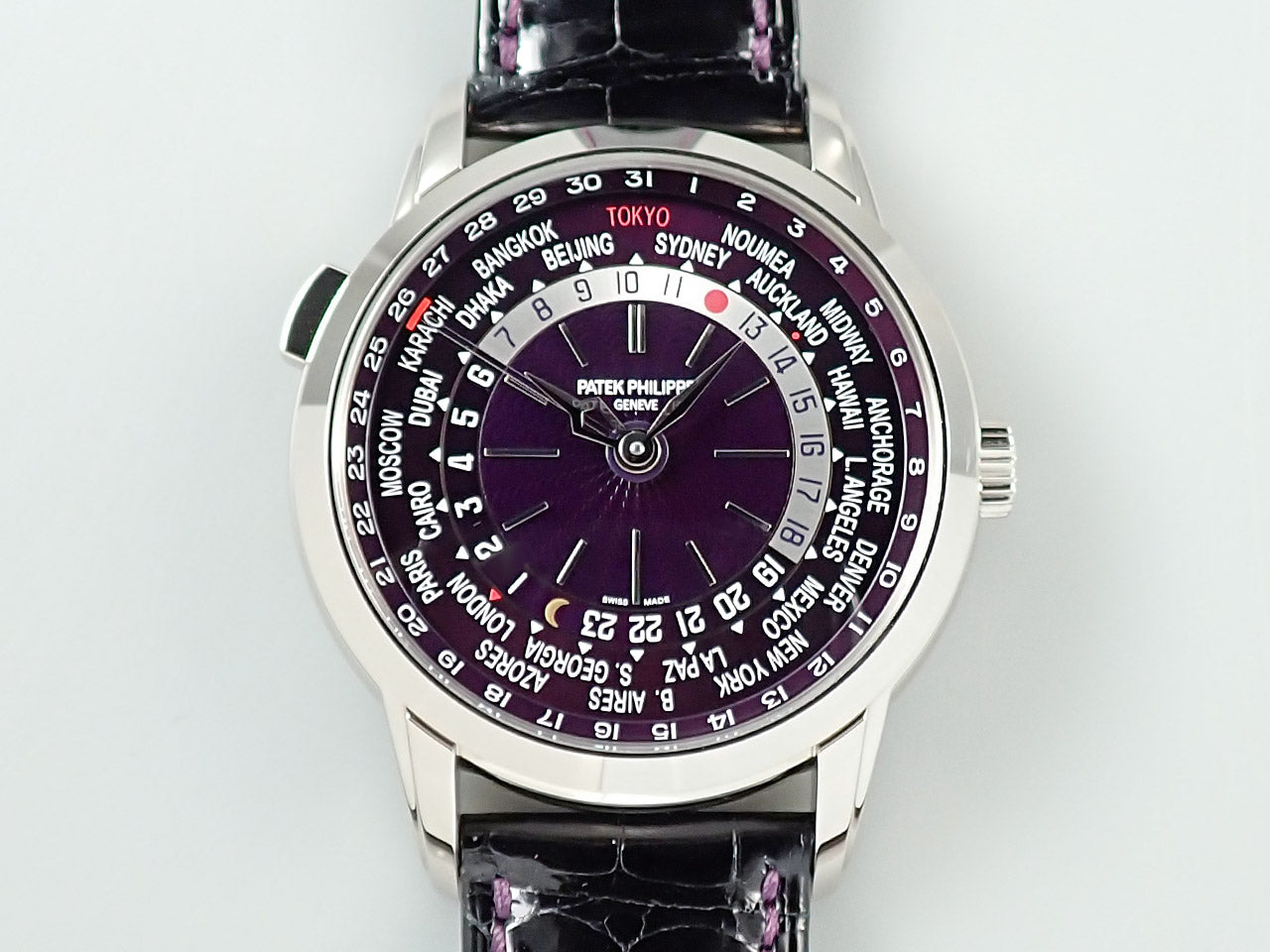 パテックフィリップ コンプリケーション ワールドタイム デイト Ref.5330G-010 ホワイトゴールド パープル文字盤